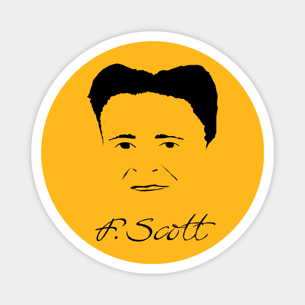 F. Scott. Fitzgerald Magnet by PoetandChef